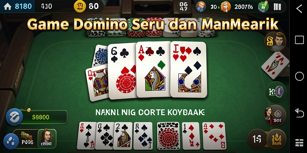 Tampilan gameplay Domino yang mendebarkan di 8180.