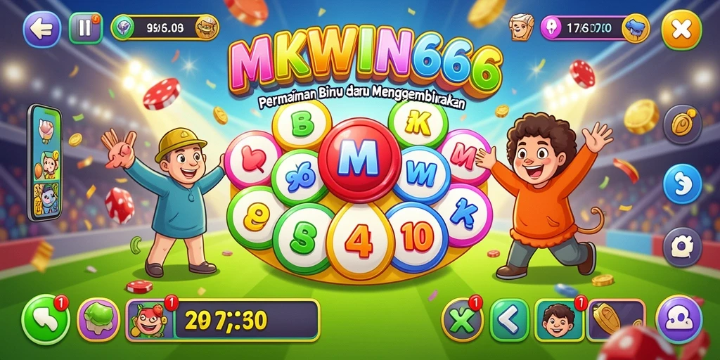 Tangkapan layar utama gameplay Bingo yang seru di MKWIN666.