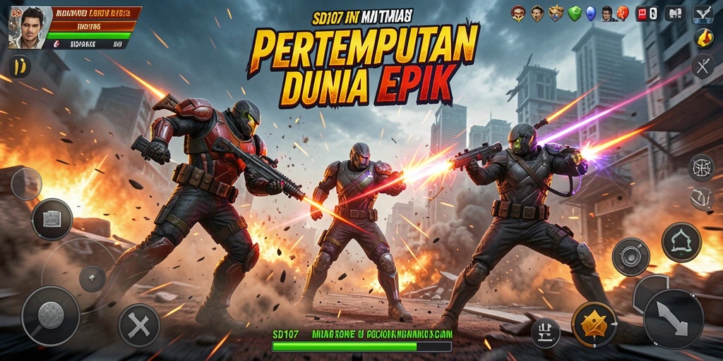 Gameplay menegangkan di SD107 dengan aksi yang intens.