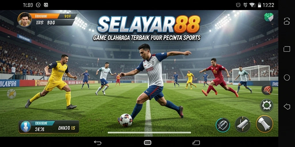 Tampilan gameplay menarik dari SELAYAR88 dengan aksi olahraga seru.