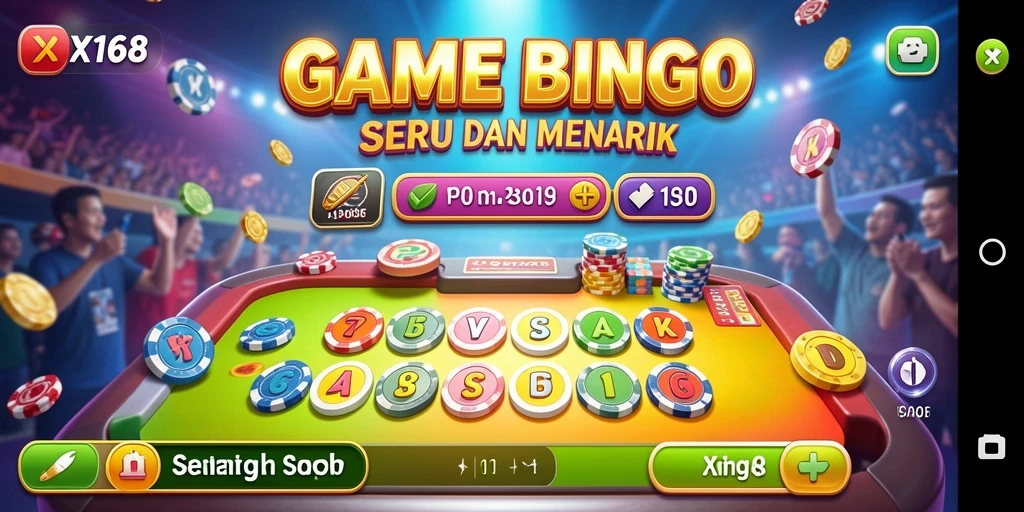 Screenshot gameplay X168 yang menarik dengan suasana Bingo yang seru.